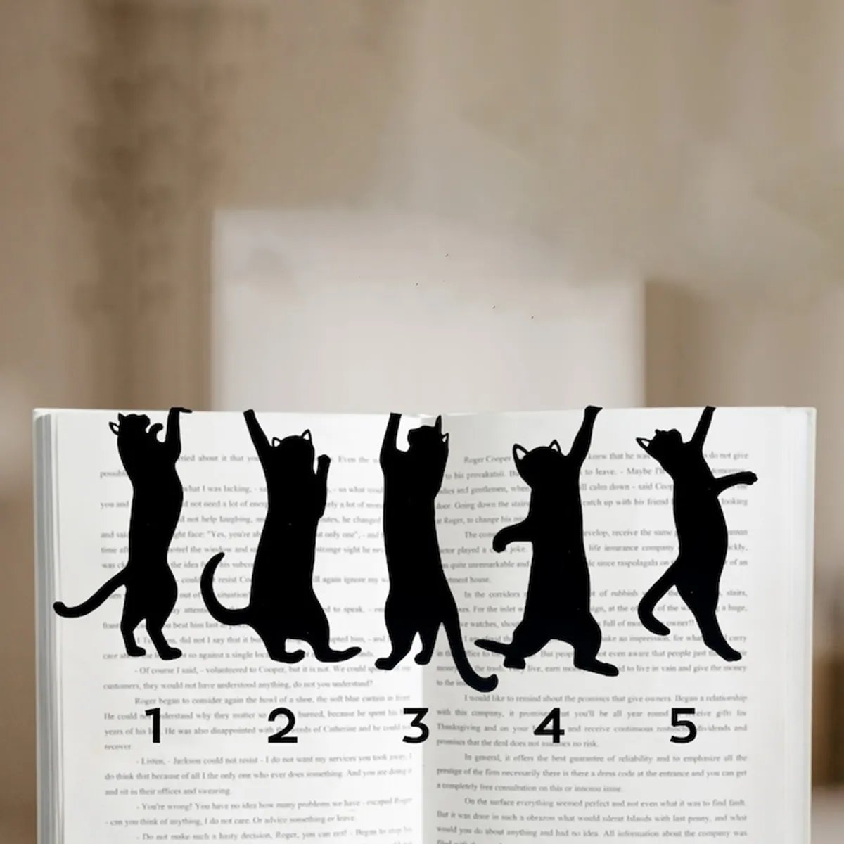 ⏰Christmas Sale 49% OFF🎄😹5Pcs Metal Cat bookmark