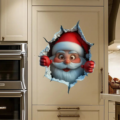 💥 FINAL CHRISTMAS SALE! 49% OFF-🎁"Santa's Breaking In!" 🎅🏿🎅Christmas Creative Wall Sticker