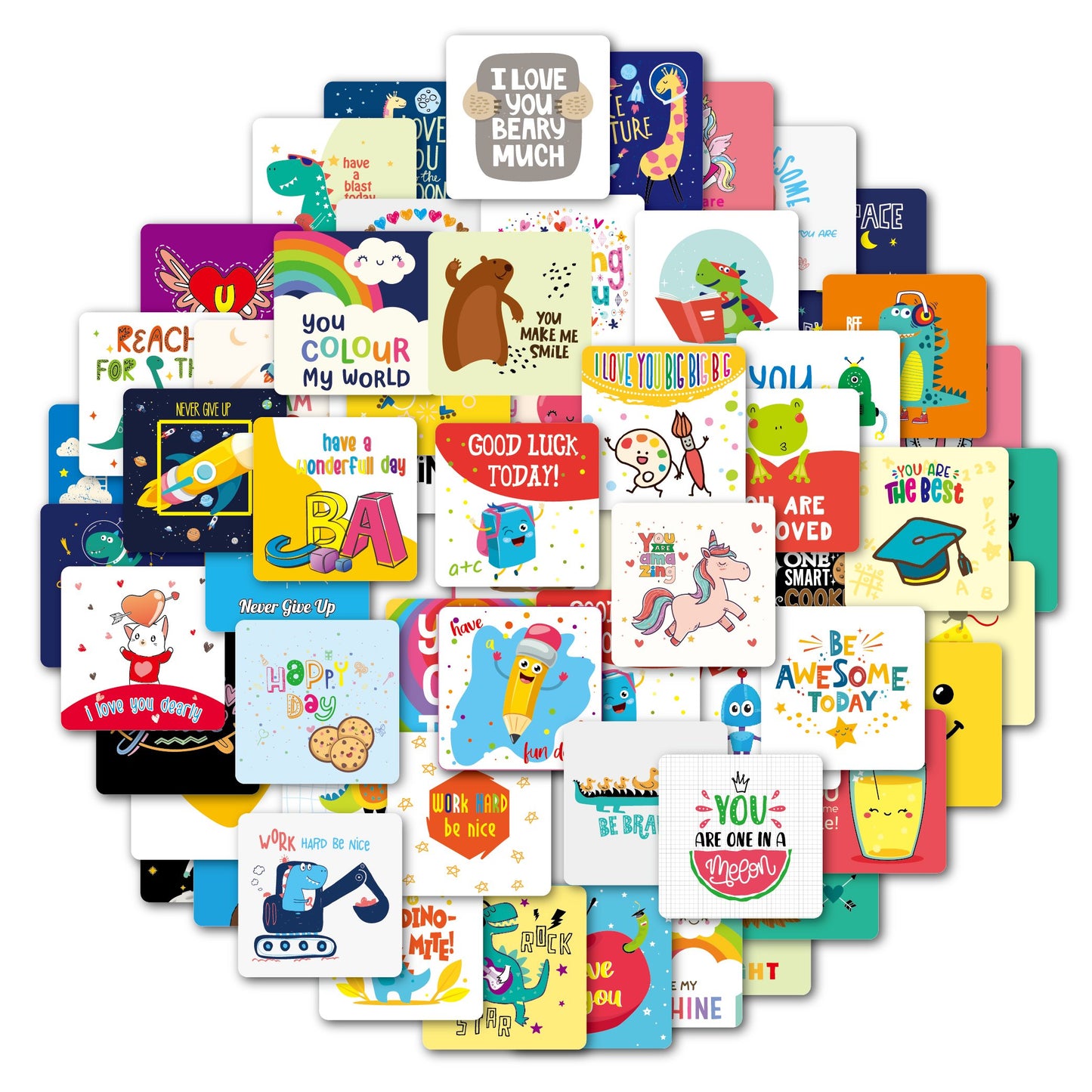 🔥Last Day 49% OFF-✨60 Motivational Cards for Kids