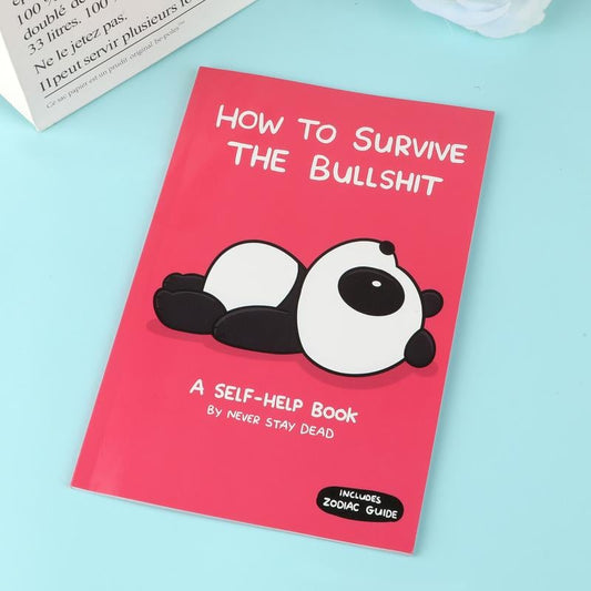 🔥Last Day 49% OFF-How To Survive The Bullsh!t Whimsical Cartoon Journal for Proper Stress Relief