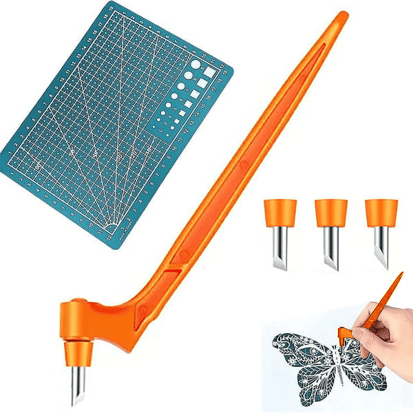🔥LAST DAY 50% OFF - ✍️Craft Cutting Tools with 3 Interchangeable Blades (15°/30°/45°)
