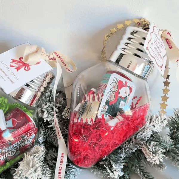 🔥Last Day 49% OF🎄Christmas Bulb Gift Jar💡Festive Ornament & Perfect Gift