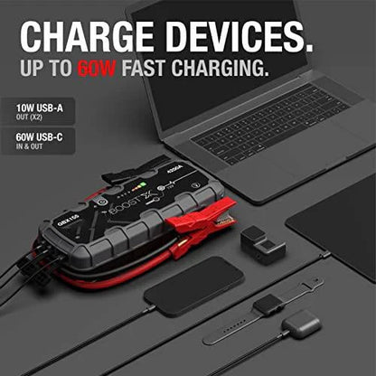 🔥Easter Sale: 80% OFF💥- Boost X GBX155 4250A Jump Starter for 10.0L Gasoline and 8.0L Diesel Engines