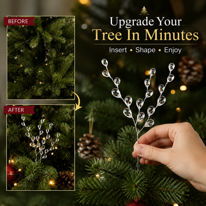 Designer Christmas Look on a Budget: Luxury Frozen Crystal Branches ❄️