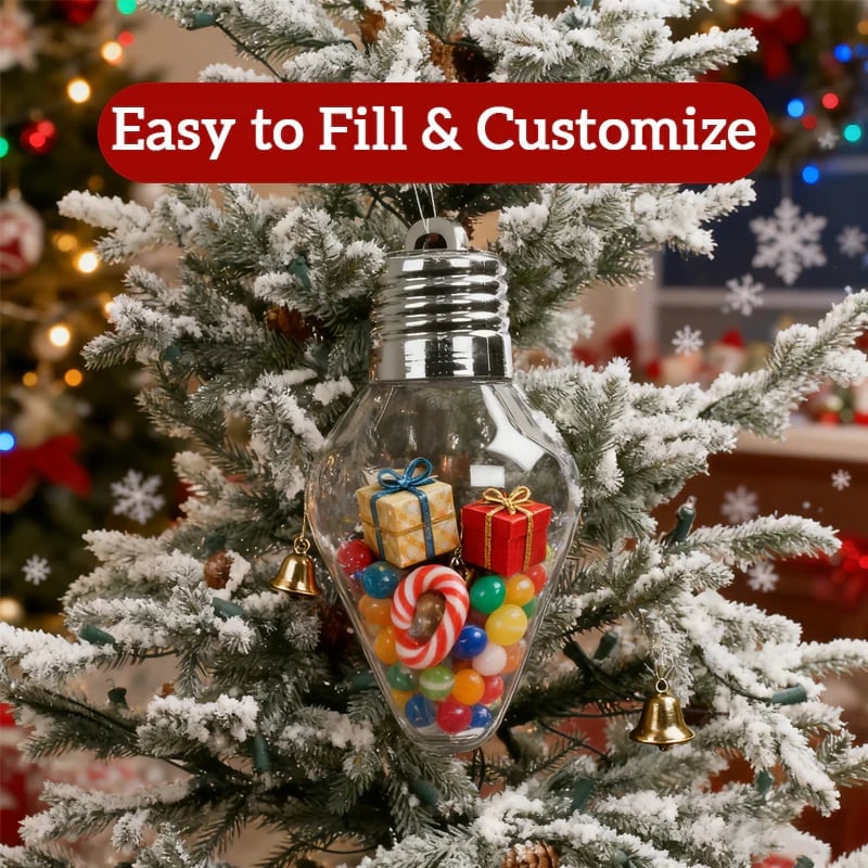 🔥Last Day 49% OF🎄Christmas Bulb Gift Jar💡Festive Ornament & Perfect Gift