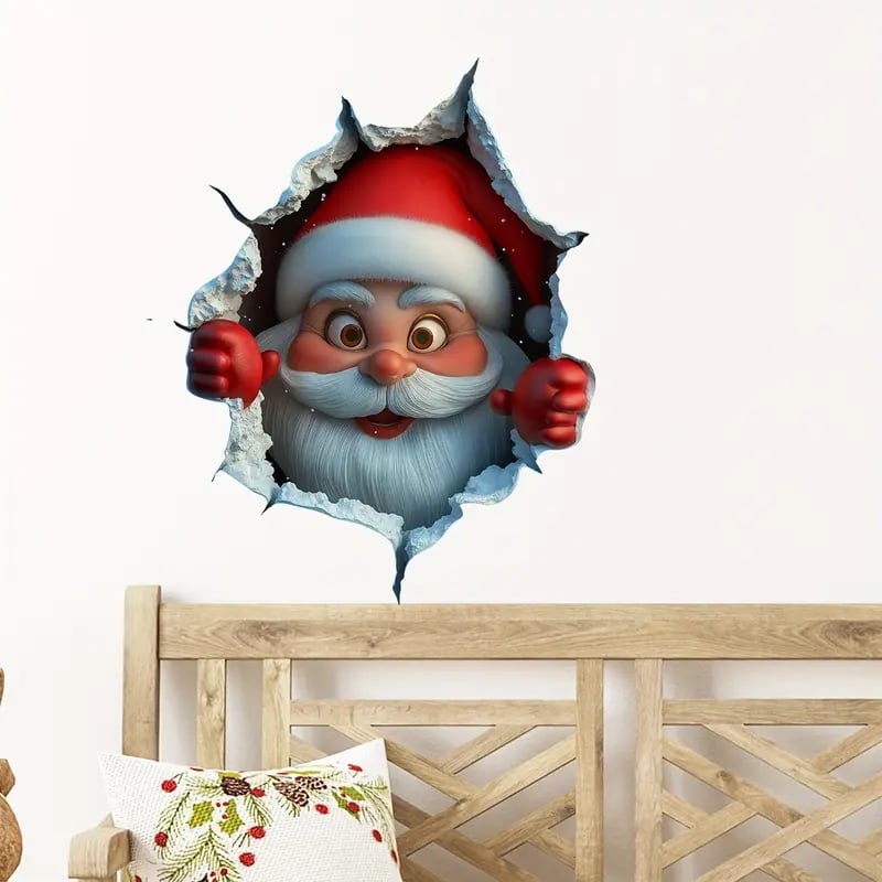 💥 FINAL CHRISTMAS SALE! 49% OFF-🎁"Santa's Breaking In!" 🎅🏿🎅Christmas Creative Wall Sticker