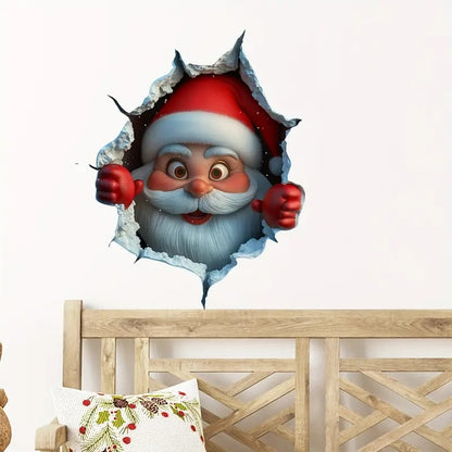 💥 FINAL CHRISTMAS SALE! 49% OFF-🎁"Santa's Breaking In!" 🎅🏿🎅Christmas Creative Wall Sticker