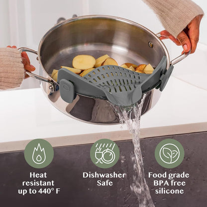 🔥Silicone Clip-On Colander