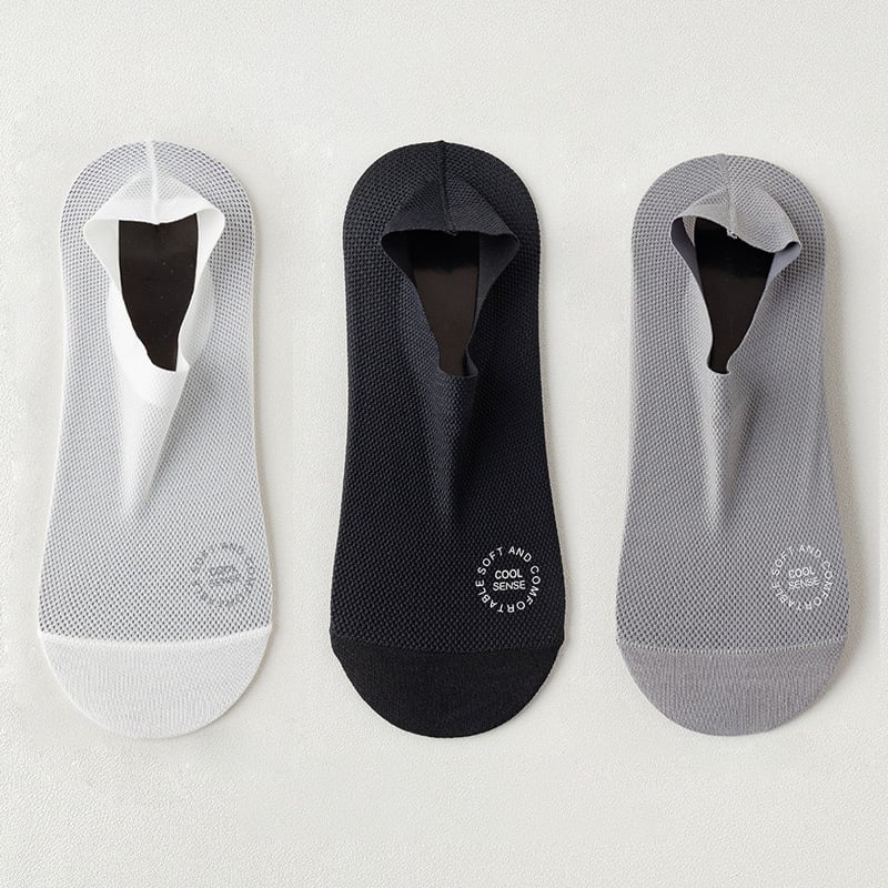 🔥 6-Pair Invisible Grip Socks Pack 🧦 – Breathable Low-Cut Anti-Slip Sweat-Absorbing Design