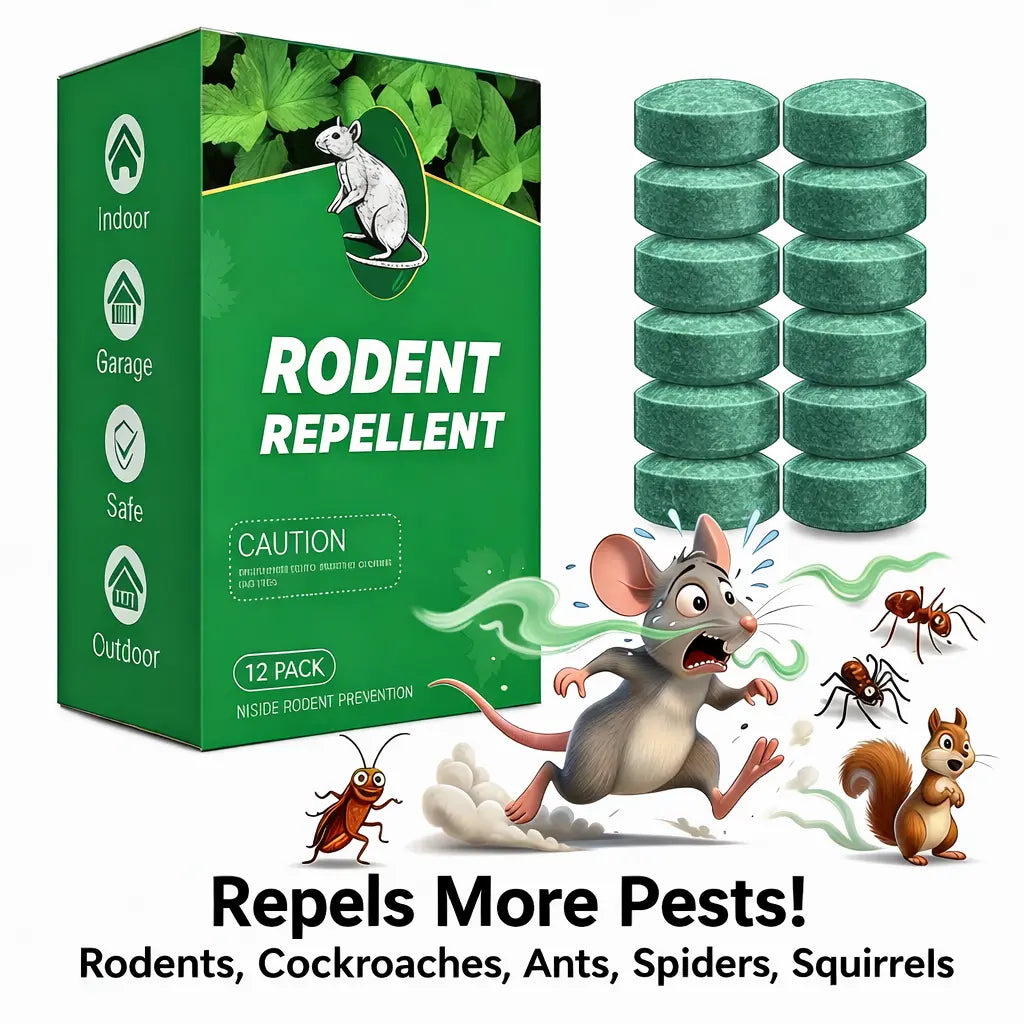 🐭✨Natural Rodent Repellent Balls (12-Pack) – Peppermint & Lemon Oil Protection for Home, Garage, Yard & Car