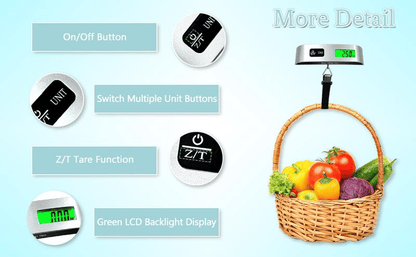 🎁Last Day -Portable Digital Luggage Scale Accurate Weighing