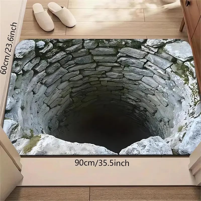 🔥Last Day 49% OFF👍Visual Illusion Endless Abyss Pattern HD Printed Non-Slip Doormat