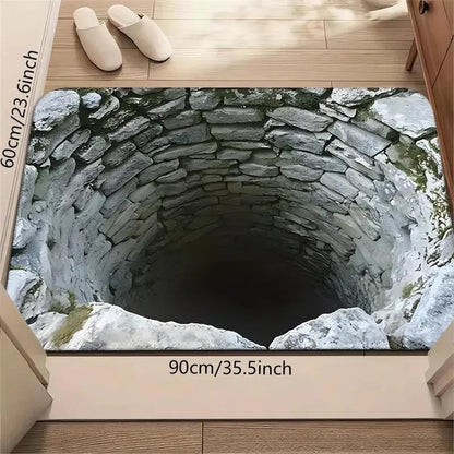 🔥Last Day 49% OFF👍Visual Illusion Endless Abyss Pattern HD Printed Non-Slip Doormat