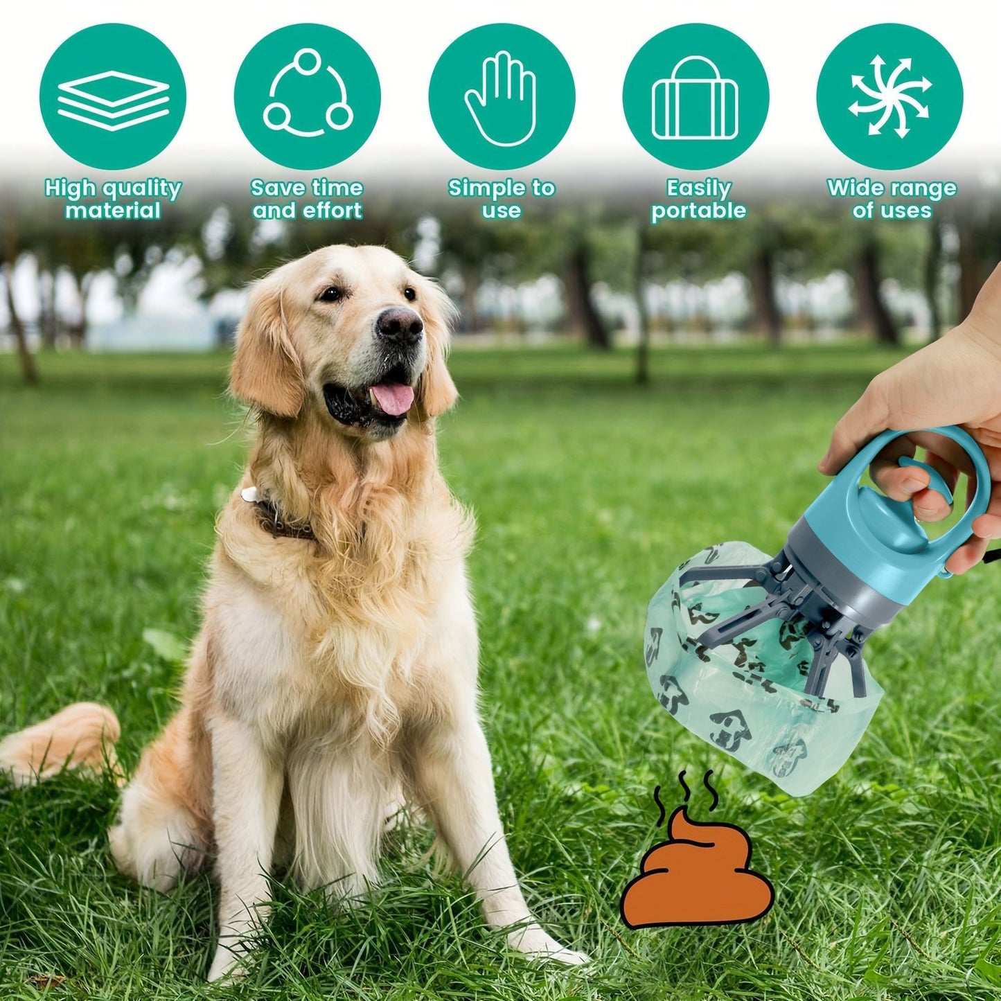 🔥Last Day 49% OFF🐾Portable Poop Scooper with Bags