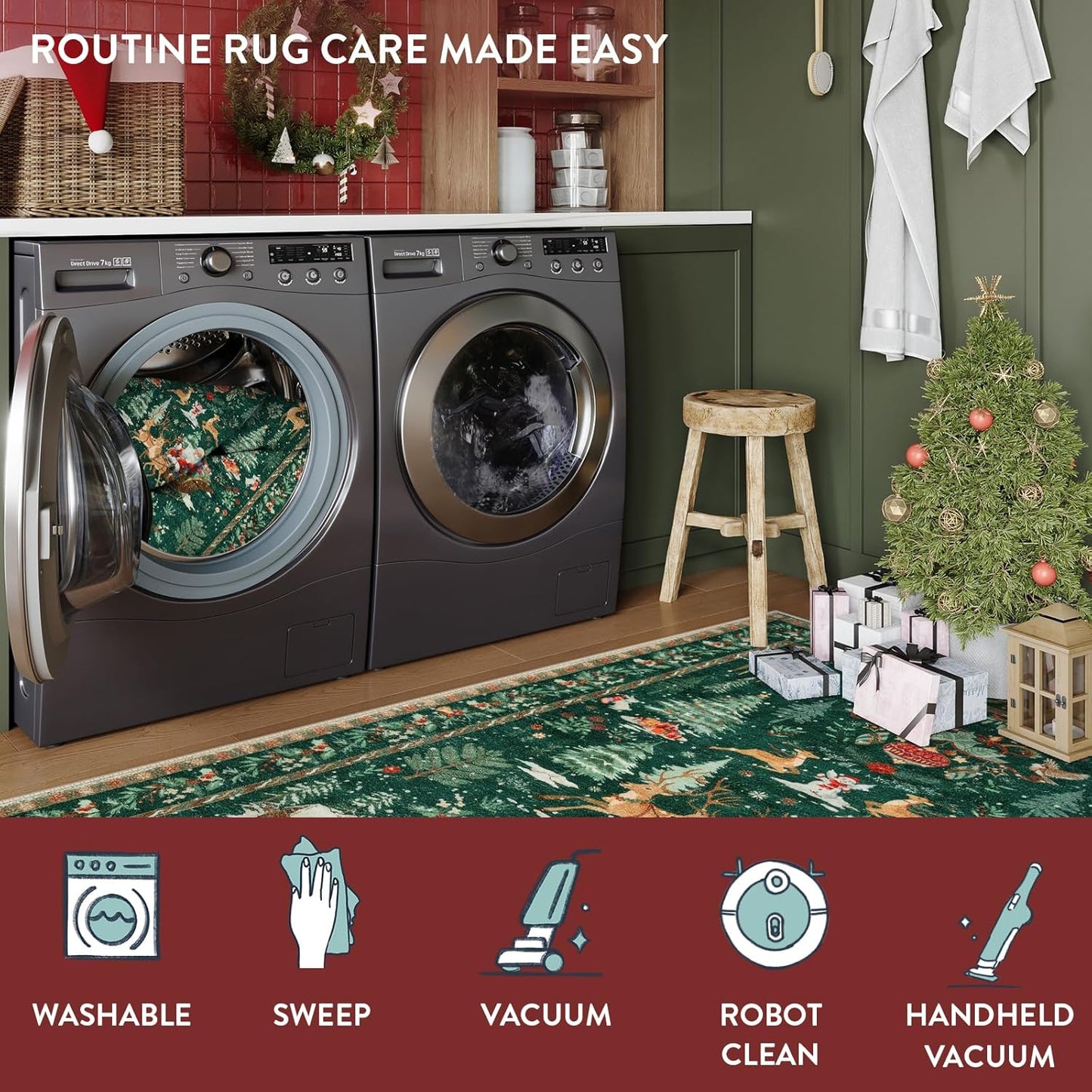 🔥Christmas Last Day Hot Sale-49% OFF🎅Christmas Runner Rug