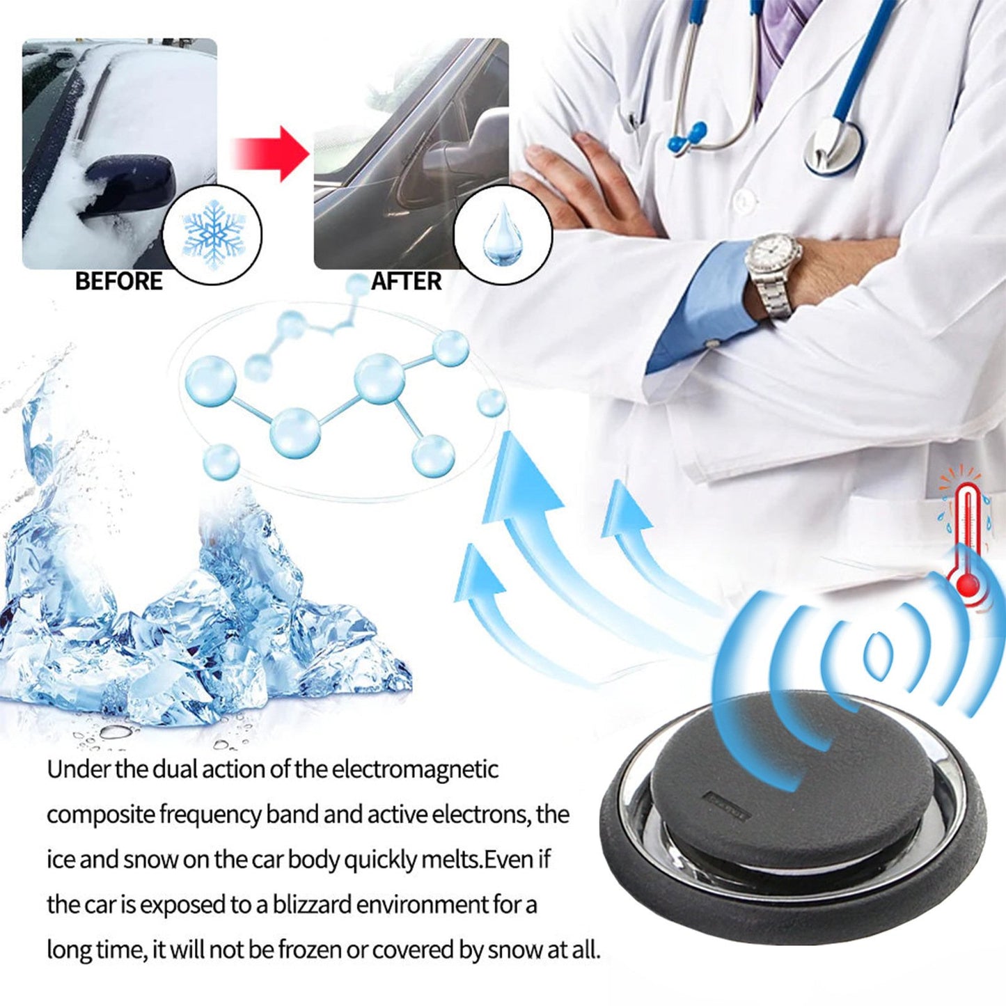 🔥Last Day 49% OFF-Car De-Icing Snow-Melting Snow Removal Instrument