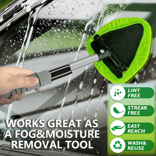Last Day 49% OFF🔥Microfiber Windshield Cleaner with Extendable Handle