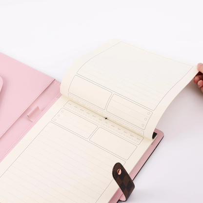 Checkered Portfolio with A4 Legal Notepad
