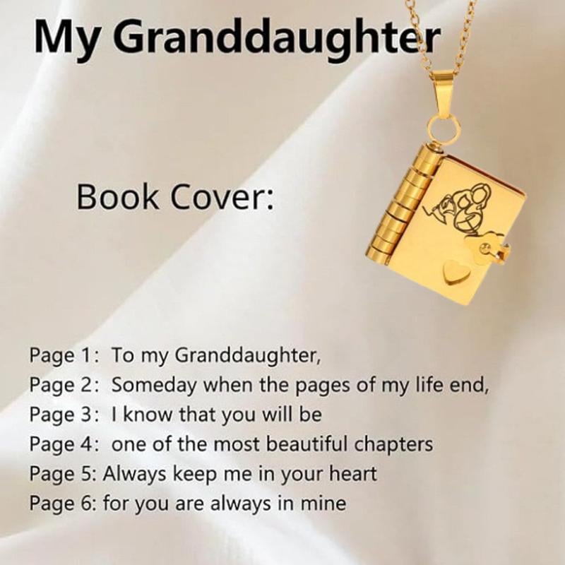 Last Day 49% OFF🔥My Little Star Book Necklace for Daughter & Son, Birthday Day Gift Graduation Jewelry of Love