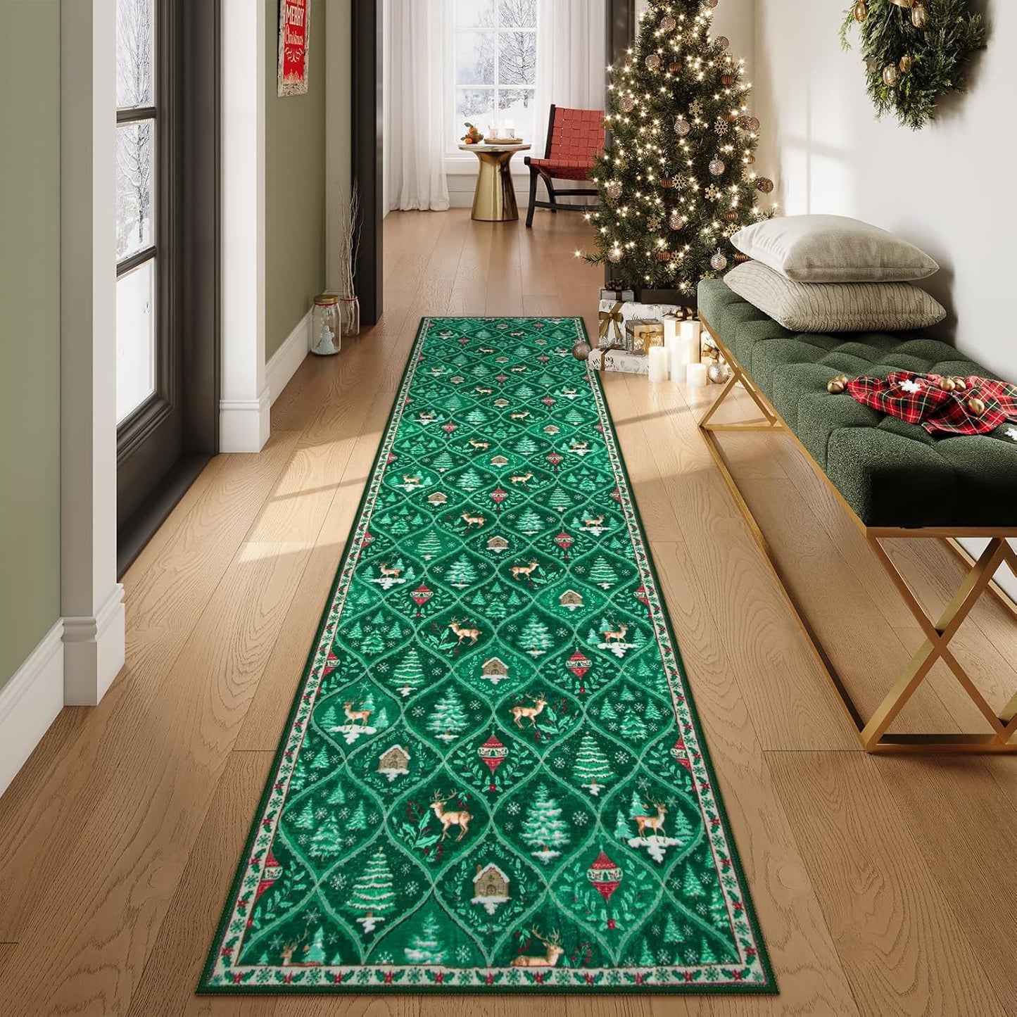 🔥Christmas Last Day Hot Sale-49% OFF🎅Christmas Runner Rug