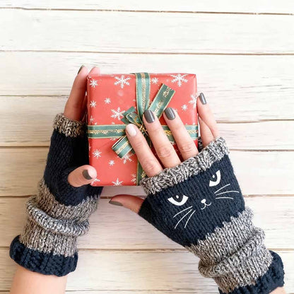 🎁Last Day Promotion 49% OFF🐱Knitted Fingerless Gloves🧶