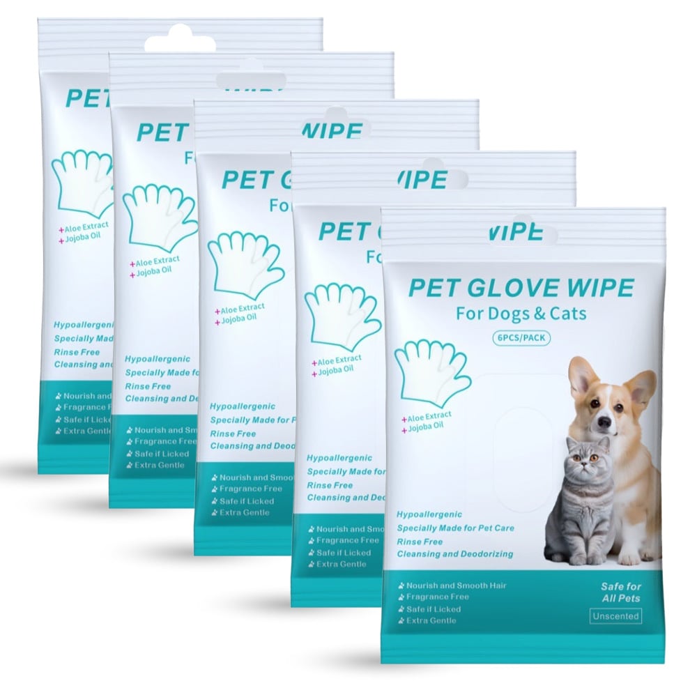 🔥Last Day Sale 49% OFF🐾Rinse-Free Dog Shampoo Mitts – Hypoallergenic Pet Bath Wipes