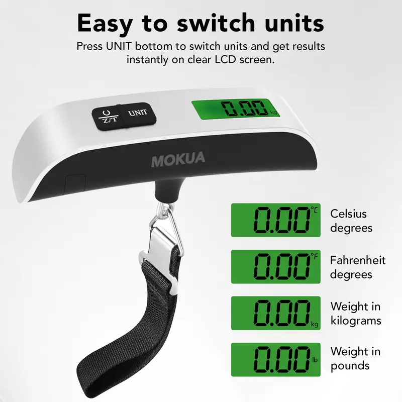 🎁Last Day -Portable Digital Luggage Scale Accurate Weighing