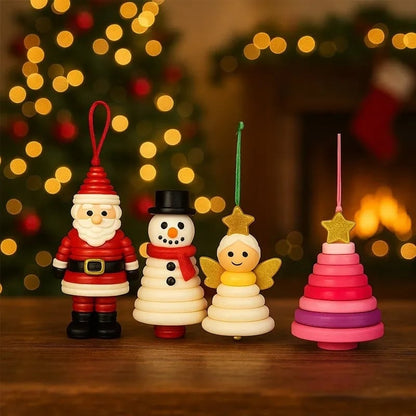 ☃️ DIY Button Snowman Ornament Kit– Handmade Charm for Your Gift
