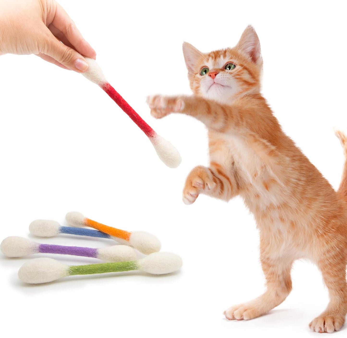 ❤️🎁For happy, healthy, and active indoor cats🐱Swabs Large Size Cat Toys with Catnip