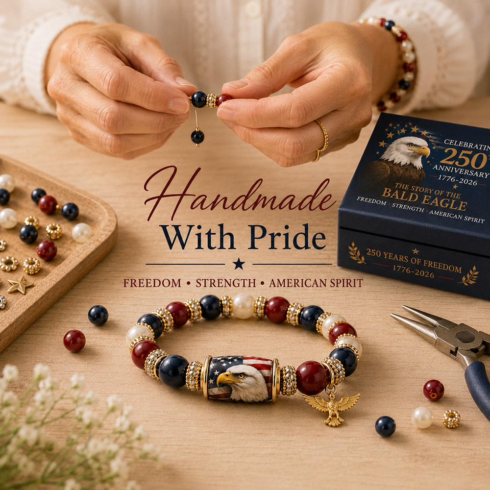 🇺🇸 Celebrate Freedom & Honor 💎 | USA 250th Anniversary Limited Edition Bracelet✨  - With Gift Box - 11 In Stock