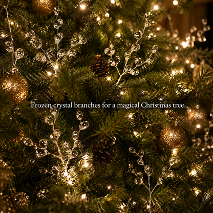 Designer Christmas Look on a Budget: Luxury Frozen Crystal Branches ❄️