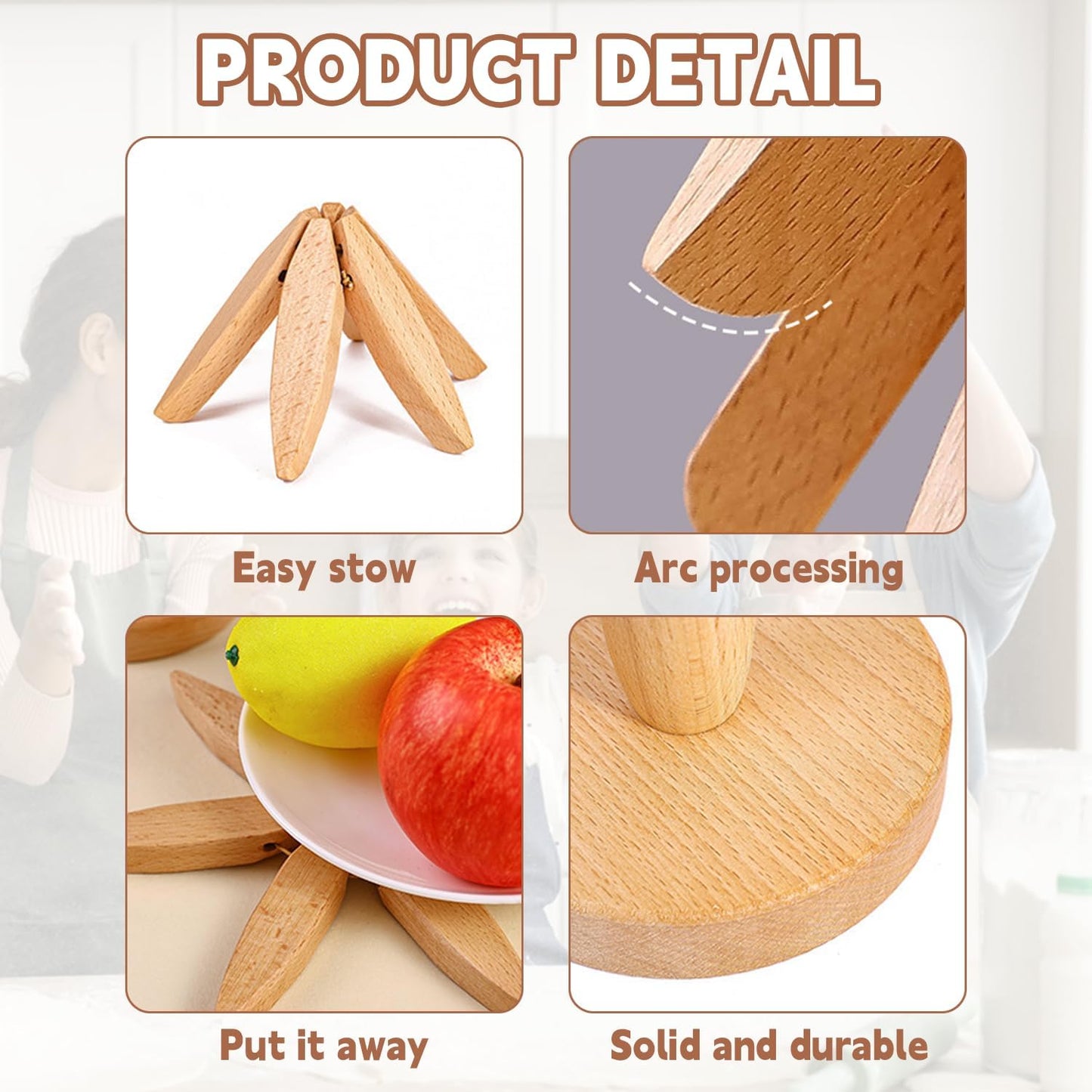 🎁Clearance sale bargains🎅Natural Tree Trivet Set - Table placemats and coasters also serve as everyday table decorations