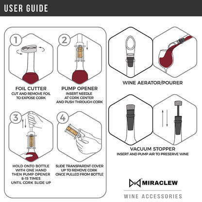 🎄Holiday Pre-Sale Save 49%🔥Air Pump Cork Remover Wine Bottle Opener Set