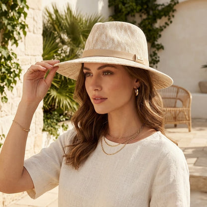 🔥2026 Spring Special Offer 50% OFF👒 Packable Knit Fedora Hat 🏖️ Packable design—No suitcase space