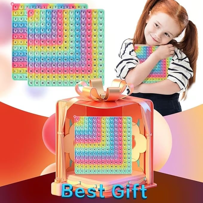 🎯12x12 Multiplication Table Board Game – Portable Math Practice and Learning Toy for Kids