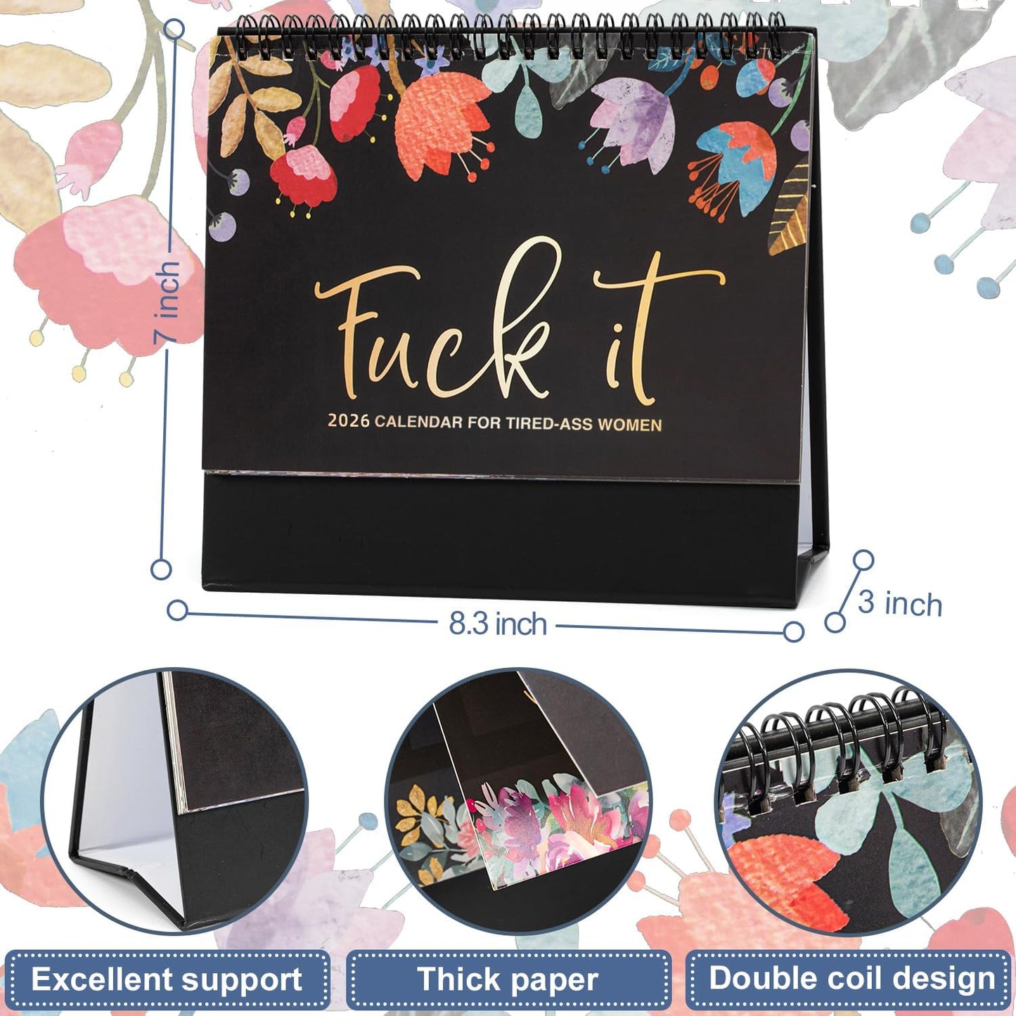 Fuck It 2026 Calendar for Tired-Ass Women