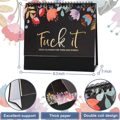 Fuck It 2026 Calendar for Tired-Ass Women