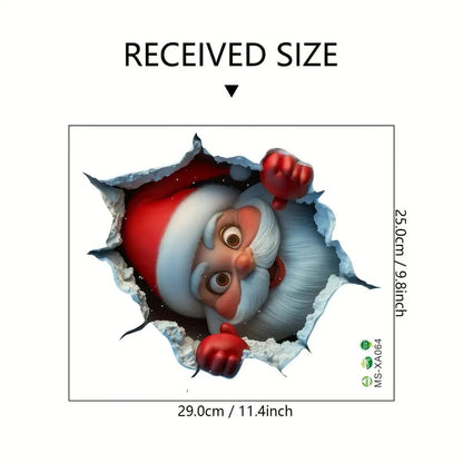 💥 FINAL CHRISTMAS SALE! 49% OFF-🎁"Santa's Breaking In!" 🎅🏿🎅Christmas Creative Wall Sticker