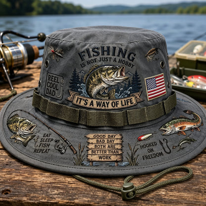 🇺🇸 Last Day Promo: 49% OFF 🎣 Fishing Is a Way of Life Boonie Hat