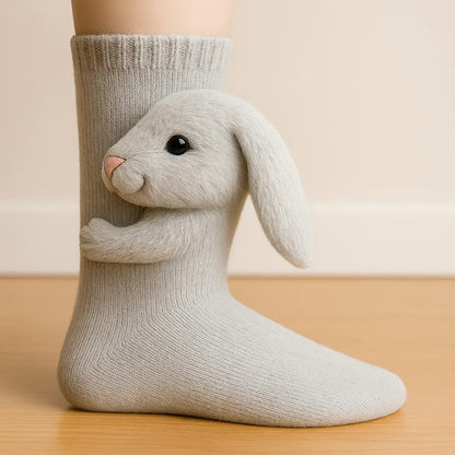LAST DAY SALE 49% OFF -Early Christmas Promotion🎄Textured Animal Design Socks for Cosy Comfort