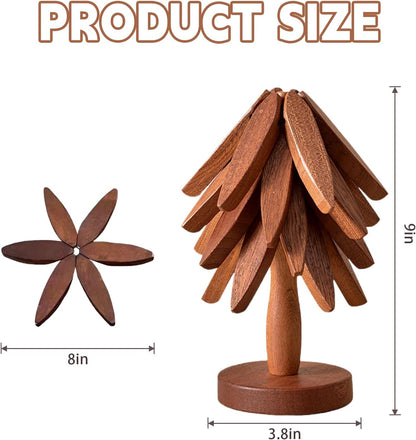 🎁Clearance sale bargains🎅Natural Tree Trivet Set - Table placemats and coasters also serve as everyday table decorations