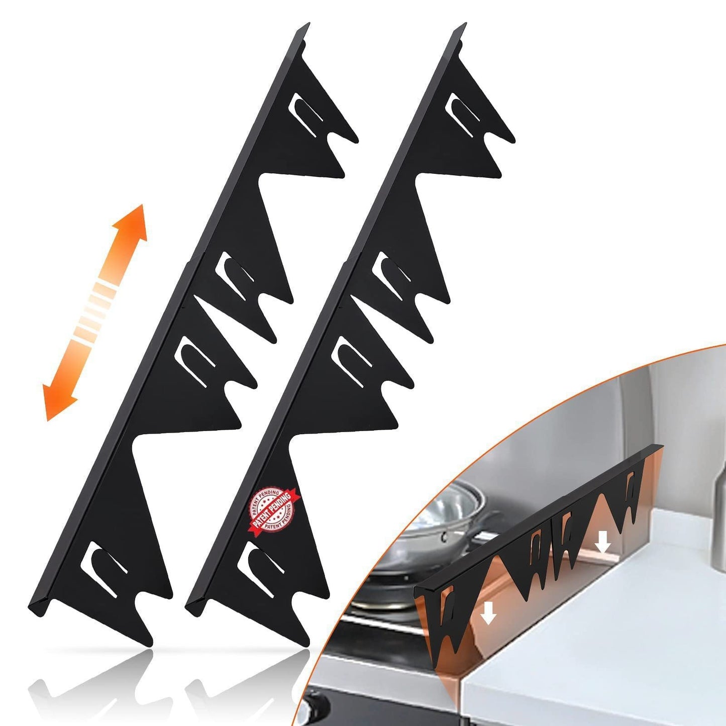 🔥Last Day 49% OFF - Retractable Stainless Steel Stove Gap Covers