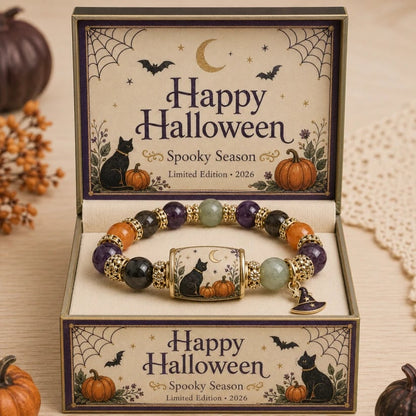 🎃🎃 Limited Edition Halloween Beaded Bracelet Set | Spooky Cute Gift Jewelry🎁