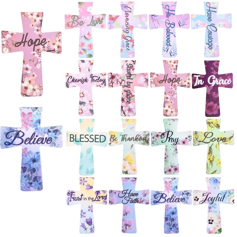 📖12 Pcs Magnetic Cross Bookmarks Gifts for Bible Study, Readers, Teachers, Students🌸✝️