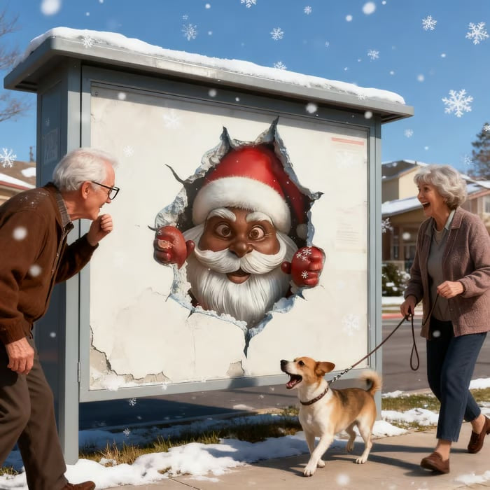 🎅 Santa Claus Wall Sticker | Peel & Stick Christmas Decor 🎄✨