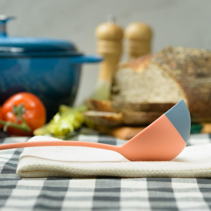 Discount: 1 Week Remaining : Silicone Spoon - Colorful Silicone Spatula Ladle with a Soft Top to Mold to your Pots & Pans