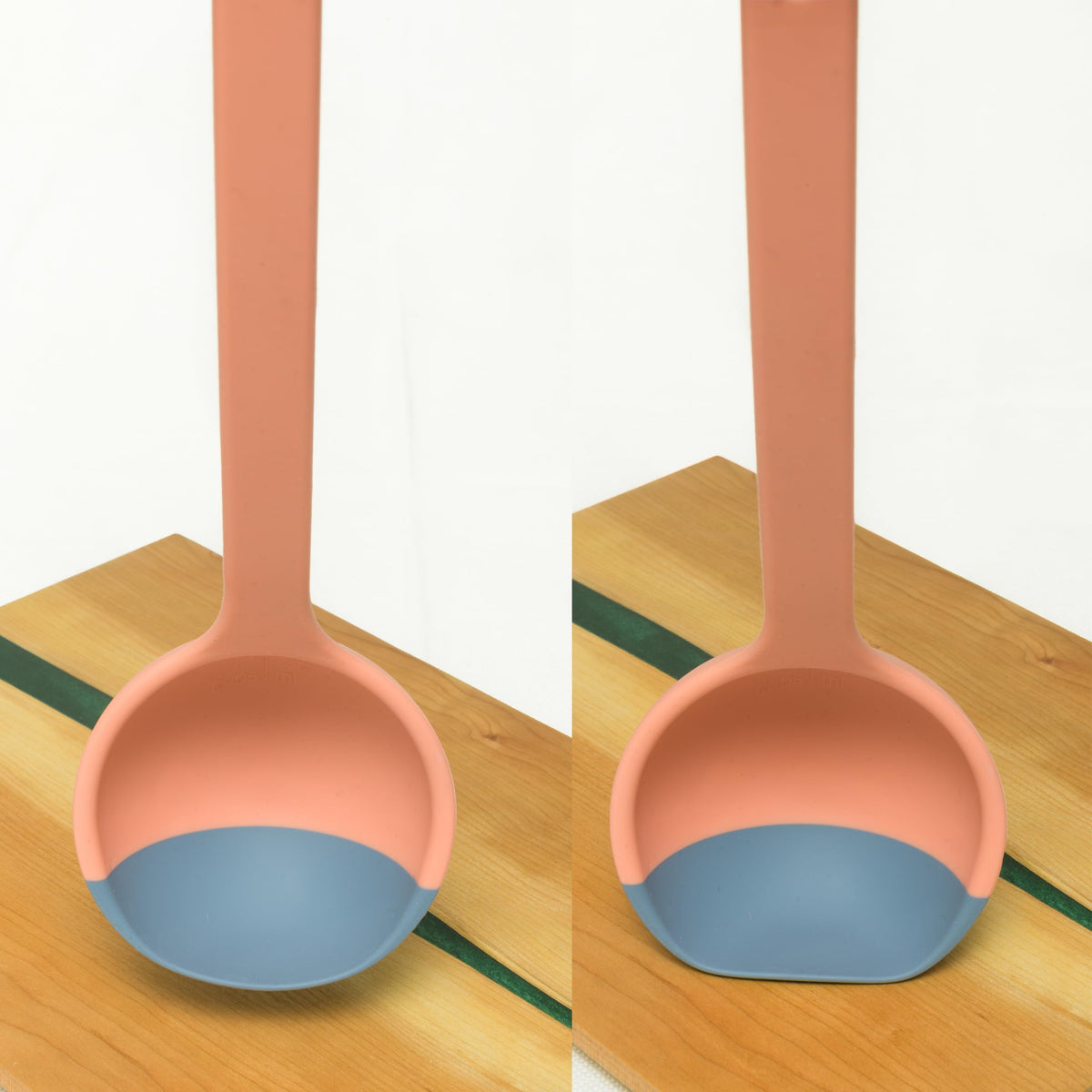 Discount: 1 Week Remaining : Silicone Spoon - Colorful Silicone Spatula Ladle with a Soft Top to Mold to your Pots & Pans