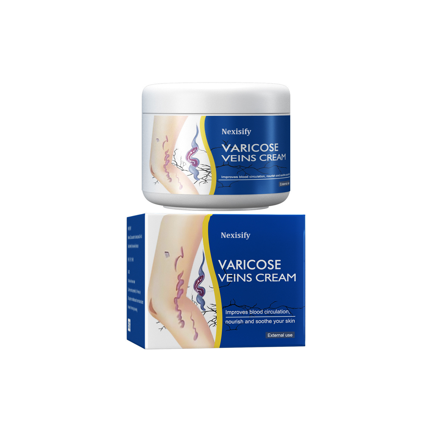Leg Relief Varicose Veins Cream 50g – Soothing Lotion for Pain, Swelling & Circulation