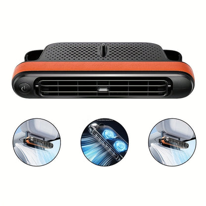 🔥Last Day Sale - 49% OFF🔥🚗 Dual Turbo Car Seat Fan | 3-Speed Cooling for Back & Seat