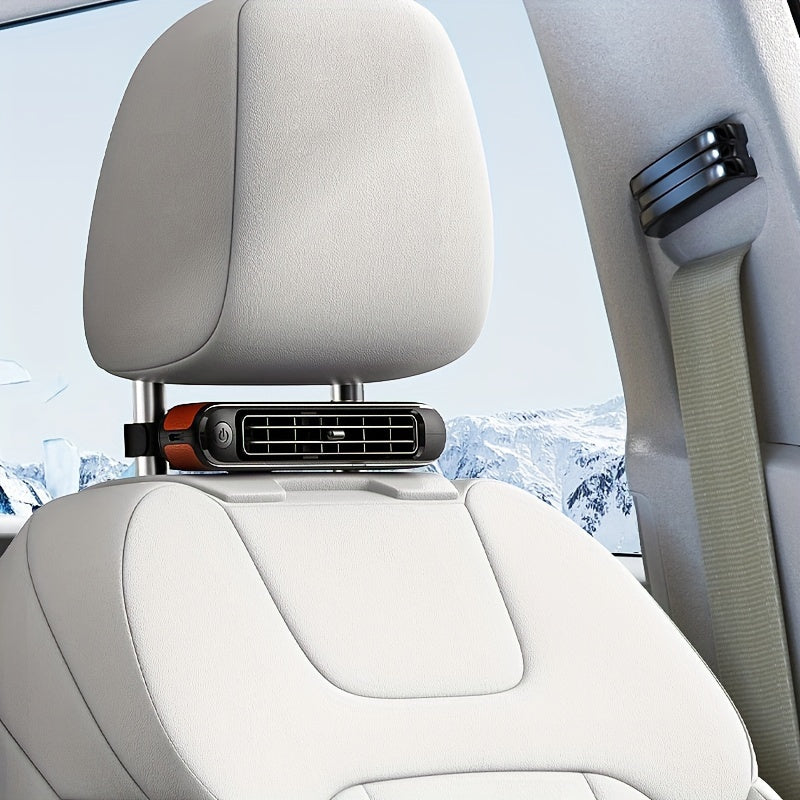 🔥Last Day Sale - 49% OFF🔥🚗 Dual Turbo Car Seat Fan | 3-Speed Cooling for Back & Seat